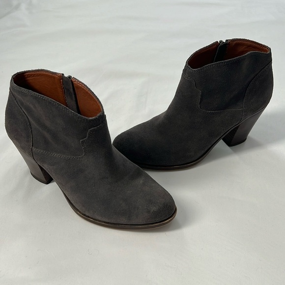 Lucky Brand Grey Suede Eller Ankle Boots - Picture 1 of 10